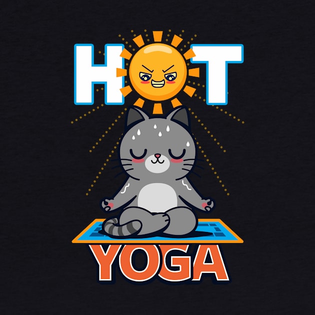 Hot Yoga Funny Summer Gift For Cat Lovers by Originals By Boggs
